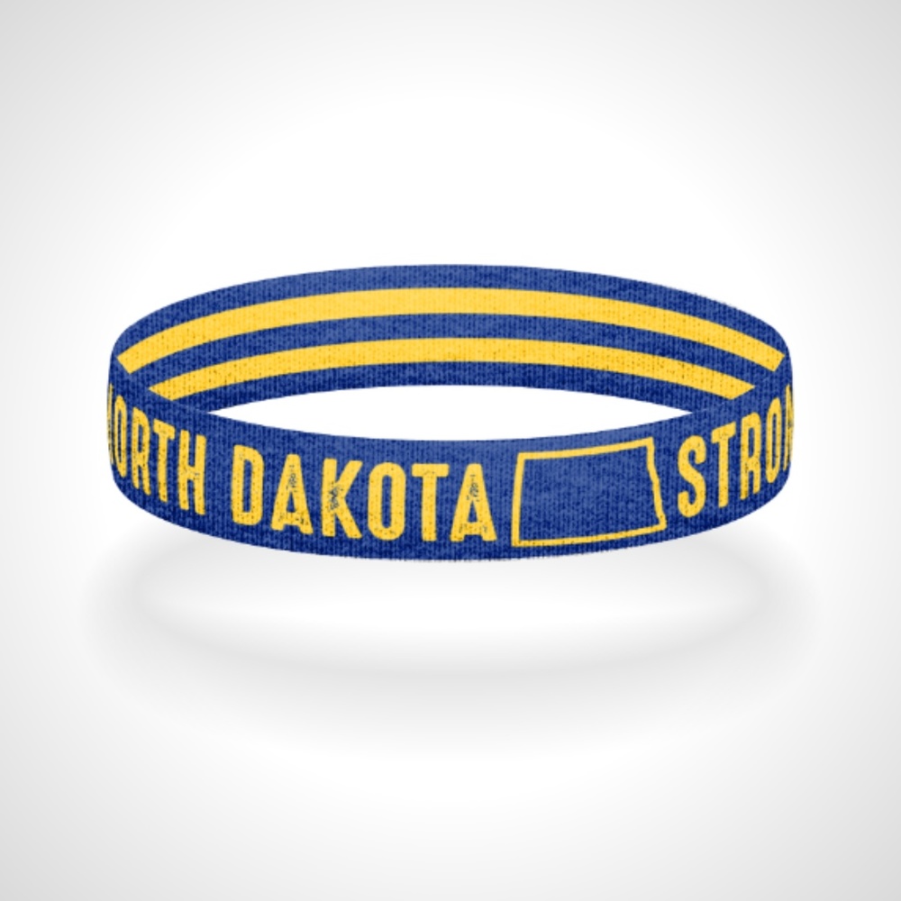 Reversible North Dakota Strong Bracelet Wristband